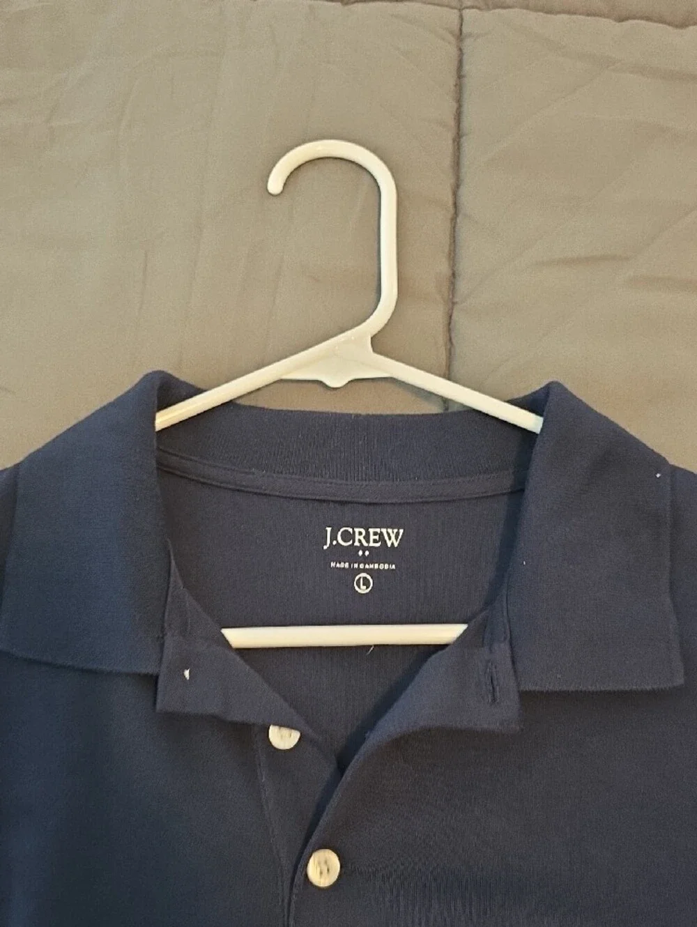 J. Crew Men's Polo Shirt - Navy Blue